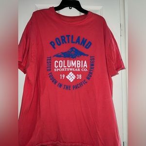 Red Columbia shirt, XXL